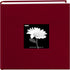 Fabric Frame Cover Photo Album 200 Pockets Hold 4x6 Photos, Champion Burgundy