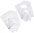 24 Pieces Picture Mats Set, Including 12 Pre-Cut White Photo Frame Mats and 12 White Core Bevel Cutting Mat Boards for 5 x 7, 8 x 10, 11 x 14 Inch Pictures