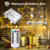 JMEXSUSS 2 Pack 200 LED Fairy Lights Battery Operated, 66Ft Fairy String Lights with Remote, 8 Modes Copper Wire Twinkle Lights for Bedroom Centerpiece Patio Indoor Outdoor Gift Decor (Warm White)