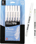 SAKURA Gelly Roll Gel Pens - Bold Tip Ink Pen for Journaling, Art, or Drawing - Classic White Ink - 6 Pack