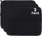 Dish Drying Mat for Kitchen Counter Dishes Towels Absorbent Sink Drain Mats with Mircofiber,14" x17?,3 Pack Black