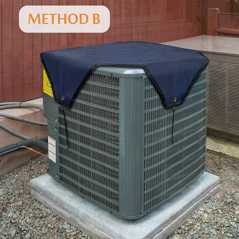 Foozet Air Conditioner Cover for Outside Units, AC Cover for Central Units, Heavy Duty Winter Top, 32 x 32