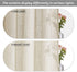 RYB HOME Living Room Sheer Curtains - Solid Linen Semi Sheer Panels Window Decorating Drapes, Rod Pocket Privacy Sheer for Kids Bedroom Playroom Cabin, Warm Beige, W 52 x L 72 inches, Set of 2