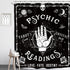 Homewelle Gothic Psychic Shower Curtain 72Wx72L Inch Goth Ouija Spooky Occult Hands Palmistry Witchy Reading Cool Palm Hippy Mysterious Tarot Whimsy Horror Edgy Bathroom Decor Polyester Fabric Bathtub