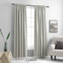 DONREN 90 Inch Length Blackout Curtain Panels for Living Room - Thermal Insulated Solid Rod Pocket Curtains for Dining Room(2 Panels,Light Grey)