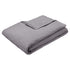 Amazon Basics Quilted Minky Weighted Blanket Cover - 48" x 72" (Twin), Dark Grey