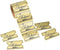 Gold Foil Believe Ticket Sticker Rolls - Jumbo 100 Sticker Roll - Christmas Supplies for Kids