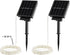 Pure Garden Warm White Outdoor Starry String Solar Powered Fairy 200 LED 8 Lighting Modes for Patio, Backyard, Events, 463.8"x 0.1"x 0.1"