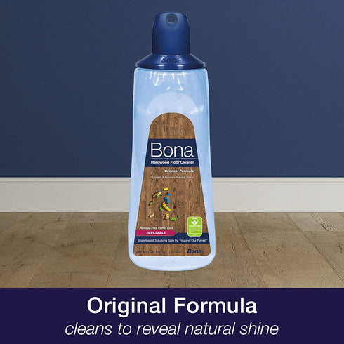 Bona Hardwood Floor Cleaner Refillable Spray Mop Cartridge, 34 Fl Oz