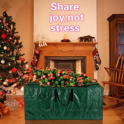 Cokacot Christmas Tree Storage Bag, Fits Up to 9 Foot Artificial Xmas Dissembled Tree, Waterproof Material Protects from Dust, Moisture and Insect (65" x 21" x 30")