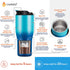 CIVAGO 30 oz Tumbler with Straw and Lid (2-IN-1 Lid), Stainless Steel Insulated Vacuum Coffee Tumbler Cup, Double Wall Leakproof Travel Mug, Starry Purple