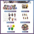 116Pcs Anime Birthday Party Decorations, Birthday Party Supplies Set for kids Include Banner, Cake Topper, Cupcake Topper, Balloons, Sticker Birthday Party Supplies for Girls and Boys Gifts Anime Birthday Decorations