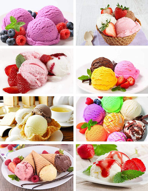 Cookie Scoops for Baking Set of 3, Ice Cream Scoop Set with Trigger Stainless Steel Set Excellent for Melon Ball, Cupcake, Muffin, Meatball, Include Large Medium Small Size