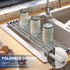 BREEKET Roll Up Dish Drying Rack, Over The Sink Multipurpose Dish Drying Rack, Foldable Kitchen Rolling Dish Drainer for for Kitchen Sink Counter (20.5" x 10.2")