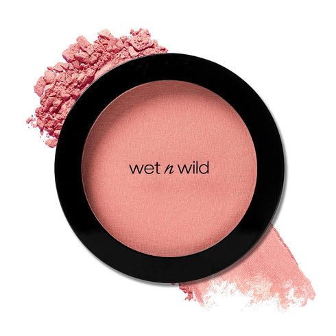 Wet n Wild Color Icon Blush Powder Makeup, Pinch Me Pink | Matte Natural Glow | Moisturizing Jojoba Oil