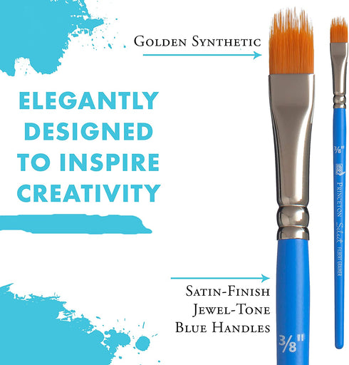 Princeton Select Artiste, Series 3750, Paint Brush for Acrylic, Watercolor and Oil, Filbert Grainer, 3/8 Inch