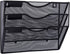 EASEPRES 3 Pockets Mesh Wall File Holder Organizer Office Hanging Magazine Rack, Black
