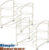 SimpleHouseware Kitchen Box Organizer Wrap Rack Foil Holder, White, Set of 2