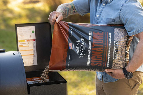 Traeger Grills Signature Blend 100% All-Natural Hardwood Pellets for Grill, Smoke, Bake, Roast, Braise and BBQ, 20 lb. Bag