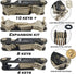 Compact Key Organizer by KEYTEC - Carbon Fiber Smart Key Holder with Multitools - Bottle Opener Phone Stand - Long Screw Anti Loosening Washer - Full Expansion Kit - Linear Type