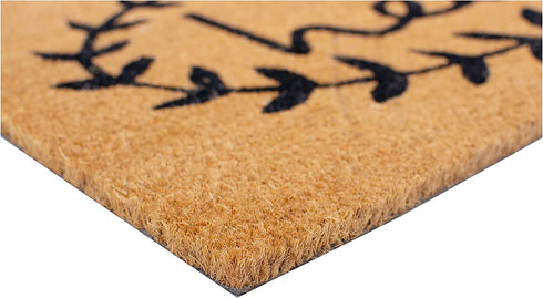 Calloway Mills 121811729 Calico Hello Doormat, 17" x 29", Natural/Black