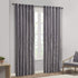 Madison Park Andorra Embroidered Back Tab Fabric Single Window Living Room, Transitional Rod Pocket Light Curtain for Bedroom, 1-Panel Pack, 50 x 95, Grey