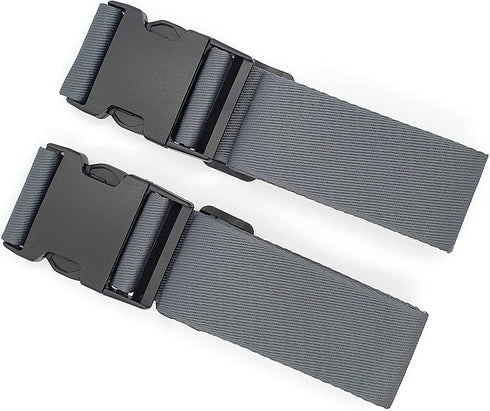 ONE K 2PCS Topper / Memory Foam Mattress Packing Straps for Moving or Storage (100" x 2", Dark Grey)