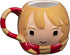 Harry Potter Hermione Granger Figural Ceramic Coffee Mug, 24 oz - Cute Chibi Design with Gryffindor Scarf Handle - Great Gift for Any Harry Potter Fan