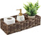 Back of Toilet Basket Toilet Tank Tray Toilet Tank Basket with 3 Section, Basket Organizer for Bathroom,Decorative Wicker Baskets for Bathroom Counter