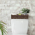 Back of Toilet Basket Toilet Tank Tray Toilet Tank Basket with 3 Section, Basket Organizer for Bathroom,Decorative Wicker Baskets for Bathroom Counter