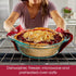 Pyrex | Clear Tempered Glass Pie Baking Dishes | Set of Two| 9.5" Deep, 60% Deeper than Pyrex Basic | Wide Handles for Extra Grip while Cooking & Baking | Doesn't Absorb Food Odors and Stains