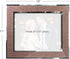 EXCELLO GLOBAL PRODUCTS Decorative Picture Frame 8"x10" Photo Holder with Shimmering Rose Gold Glitter Border. Use Standing with Included Easel or Ready to Hang.