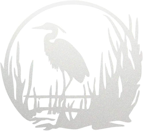 Sliding Glass Door Decals - Glass Sticker Decals for Windows and Glass Doors - 3 Frost Vinyl Window Stickers - Window Decals for Birds by Glass Alert (Heron)