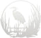 Sliding Glass Door Decals - Glass Sticker Decals for Windows and Glass Doors - 3 Frost Vinyl Window Stickers - Window Decals for Birds by Glass Alert (Heron)