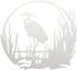 Sliding Glass Door Decals - Glass Sticker Decals for Windows and Glass Doors - 3 Frost Vinyl Window Stickers - Window Decals for Birds by Glass Alert (Heron)