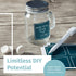 Otis Classic Glass Mason Jars - Mini Mason Jar Glasses with Lids & Handles for Holiday Crafts, Favors & Home Decor, 3.4 Ounce Pack of 12 Mini Mason Jars with 18 Chalkboard Stickers, 20 Labels & Pen