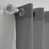 No. 918 Erica Crushed Sheer Voile Grommet Curtain Panel, 51" x 84", Charcoal Gray