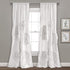 Lush Decor, White Serena Window Panel for Living, Dining Room, Bedroom (Single Curtain), 84 x 54 L