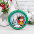 Mark Feldstein & Associates Peanuts Dog House Plays Carols Snowy Blue 8 x 8 Christmas Wall Clock