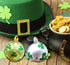 Medoore 12 Pieces St Patrick Ornament Ball-St. Patrick's Shamrock Hanging Ball Ornament, Good Luck Clover Decoration Baubles for Tree Baubles Table Shelf Festival Decorations, 3 Styles