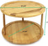 Greenco Premium Bamboo 2 Tier Lazy Susan Turntable