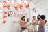 VIDAL CRAFTS Rose Gold Baby Shower Decorations for Girl, It's a Girl Banner, BABY Girl Foil Balloons, 36 Pieces Rose Gold Balloon Arch, Confetti Balloons, Paper Fans, Rose Gold and White Theme Décor