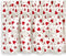 Cackleberry Home Hearts & Lace Valance Curtain Lined 54 Inches W x 17 Inches L