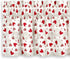 Cackleberry Home Hearts & Lace Valance Curtain Lined 54 Inches W x 17 Inches L