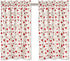 Cackleberry Home Hearts & Lace Cafe Curtains 28 Inches W x 30 Inches L, Set of 2