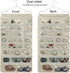 BB Brotrade Hanging Jewelry Organizer with Oxford Dual Side 56 Zippered Storage Pocket?Beige?