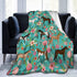 Multi Theme Blanket Size Lightweight Super Soft Comfortable Luxury Bed Blanket Microfiber(Flower Horse 40"x50")