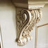 Ekena Millwork COR04X04X07DE 4-Inch W x 4-Inch D x 7 1/2-Inch H Devon Corbel , White