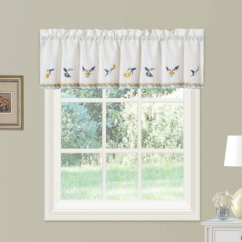 Renaissance Home Fashion Hummingbirds, 58 in x 12 in, Blue