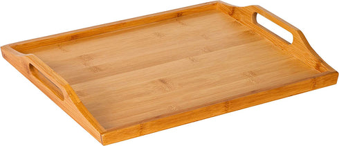 Rossie Home Large Natural Bamboo Serving Tray - Natural - Style No. 75507, 17x13